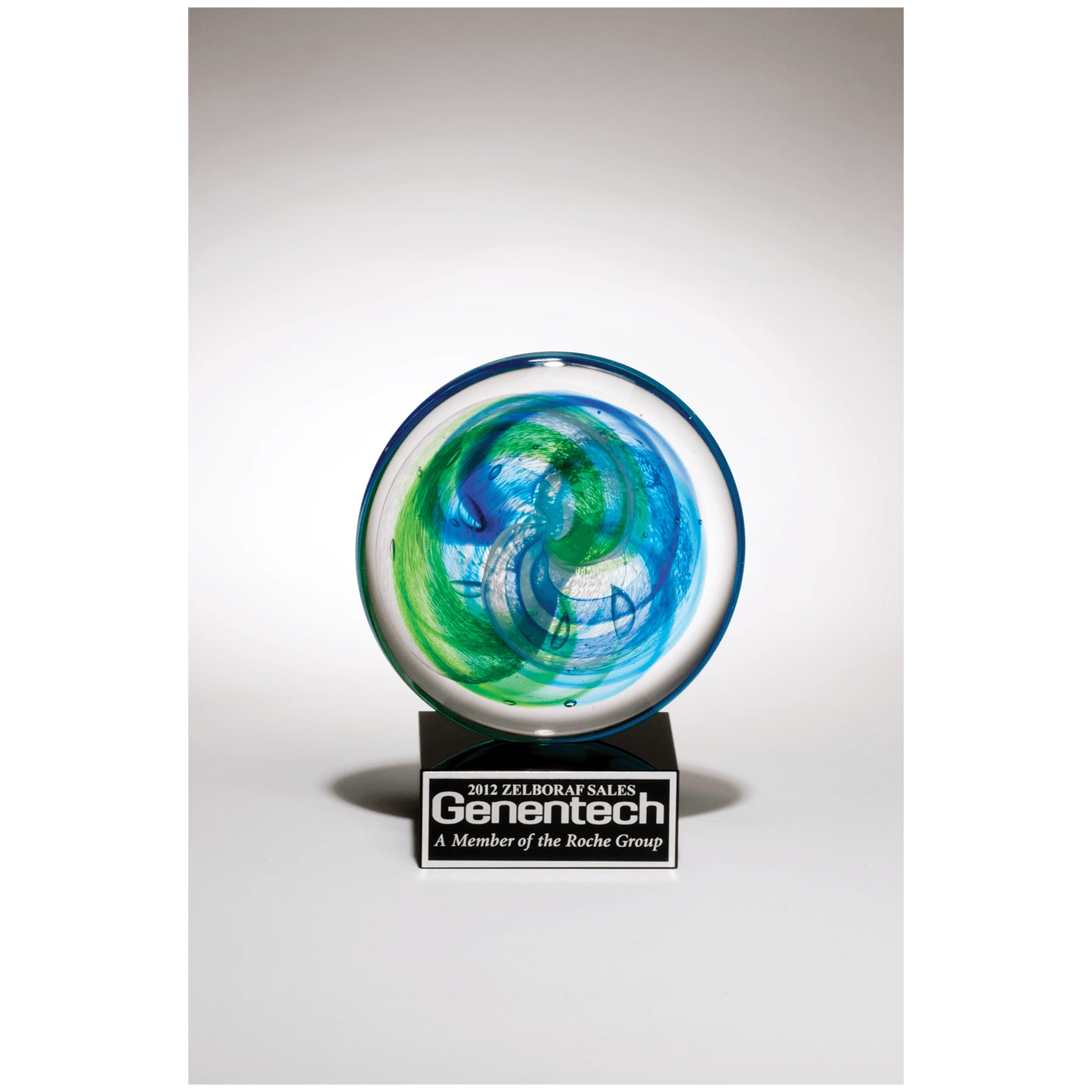 7.25" Disk Art Glass (glass) — custom laser engraved — ECHIPMUNK