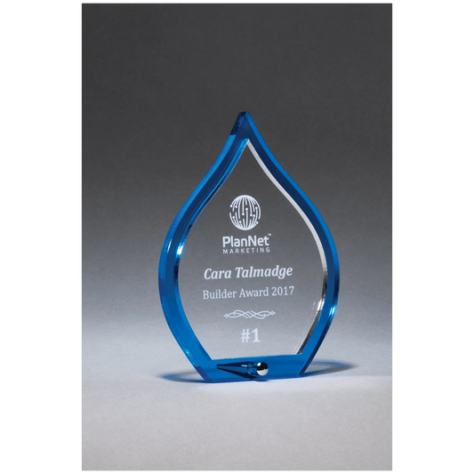 4.5" × 6.25" Blue Flame Acrylic (acrylic) — custom laser engraved — ECHIPMUNK