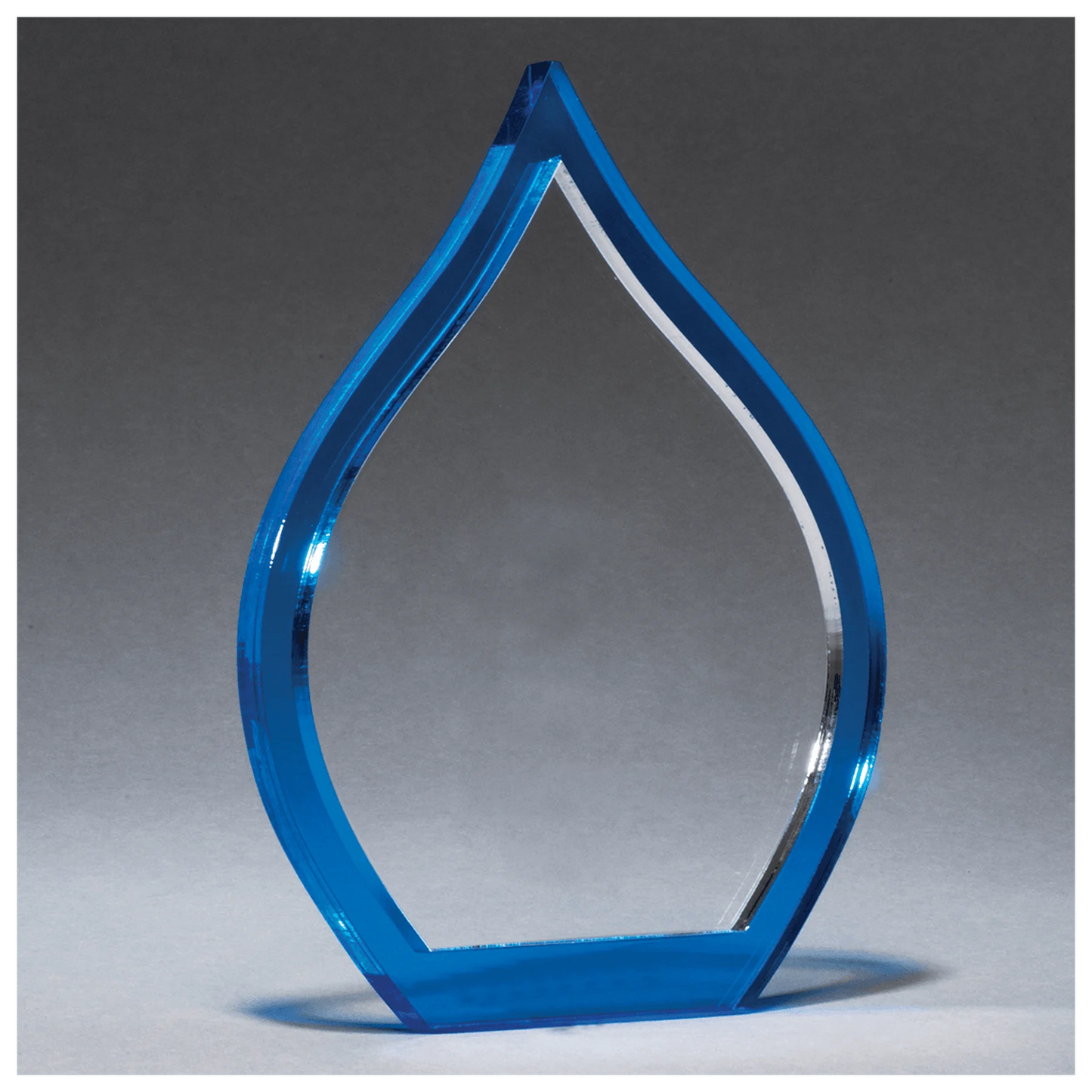 7.25" Blue Flame Acrylic (acrylic) — custom laser engraved — ECHIPMUNK