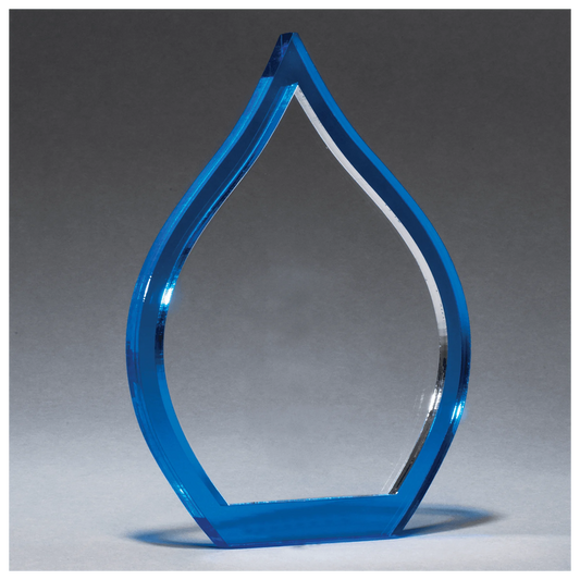 7.25" Blue Flame Acrylic (acrylic) — custom laser engraved — ECHIPMUNK