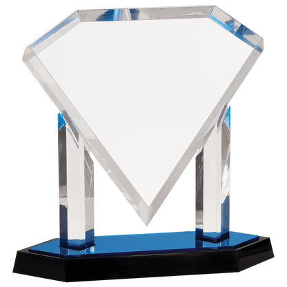 10 3/4" Floating Diamond Acrylic
