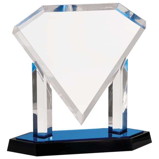 10 3/4" Floating Diamond Acrylic