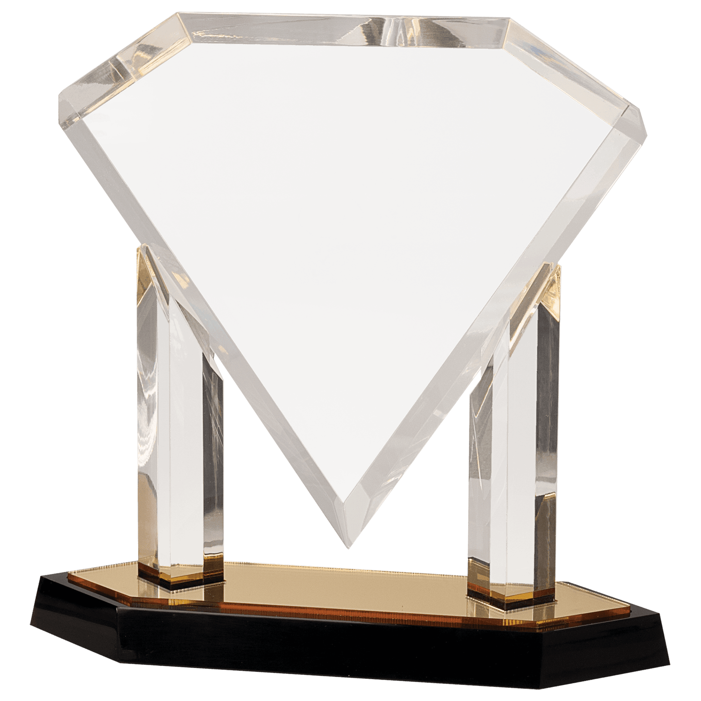 10 3/4" Floating Diamond Acrylic