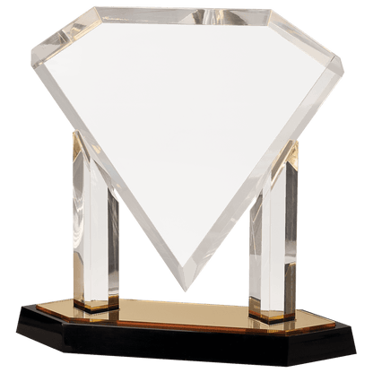 10 3/4" Floating Diamond Acrylic