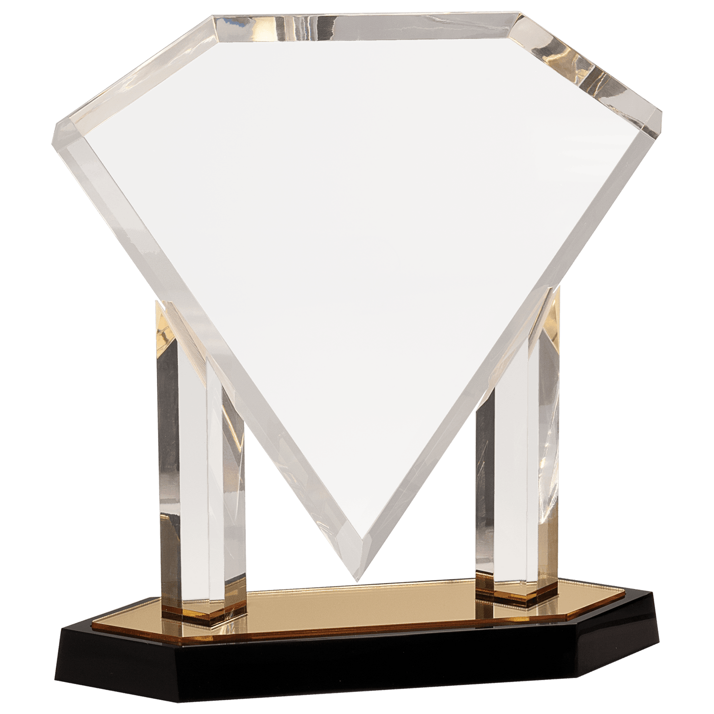 11 3/4" Floating Diamond Acrylic