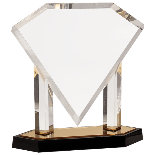 11 3/4" Floating Diamond Acrylic