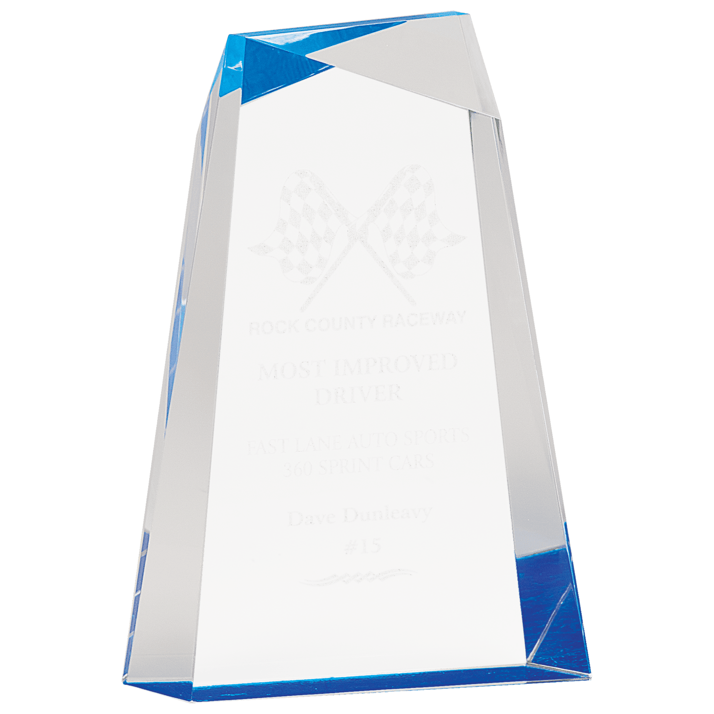 8" Facet Wedge Acrylic