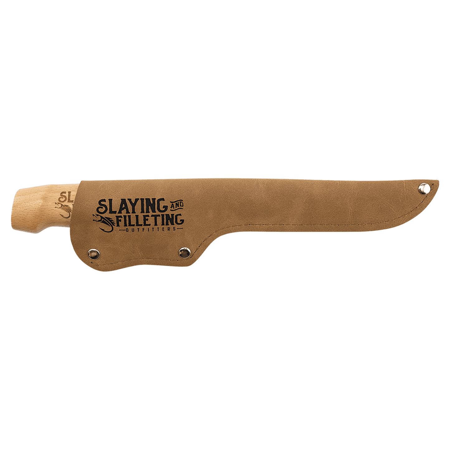 Bison River Fillet Knife with Leather Sheath