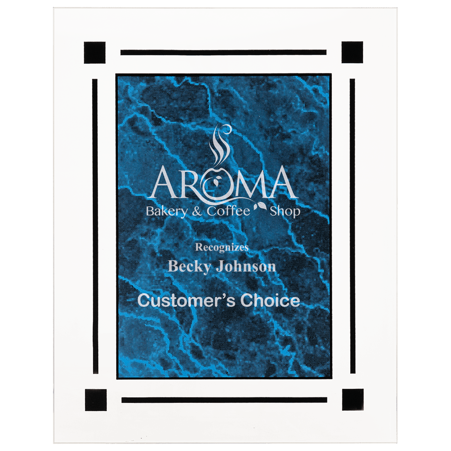 8" x 10" Marble Acrylic Plaque