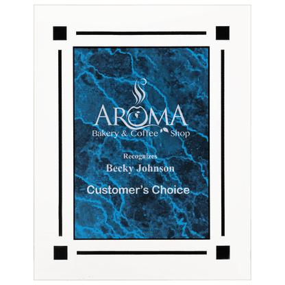 9" x 11" Marble Acrylic Plaque