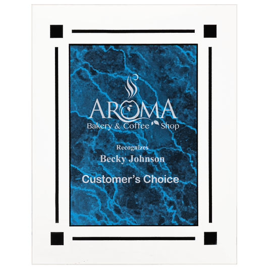 9" x 11" Marble Acrylic Plaque