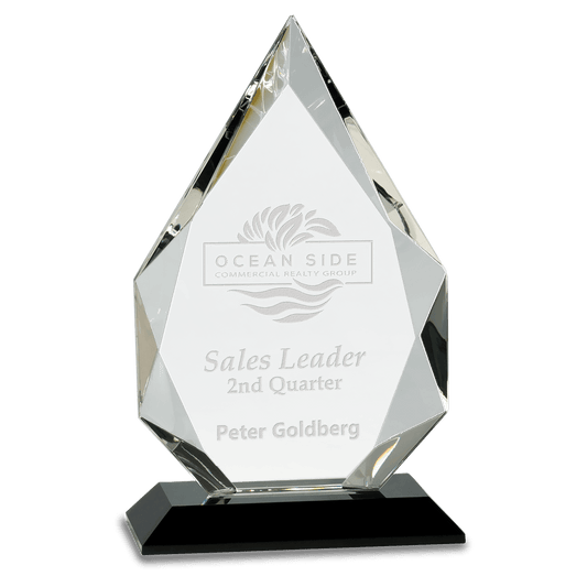 10" Diamond Crystal on Pedestal Base