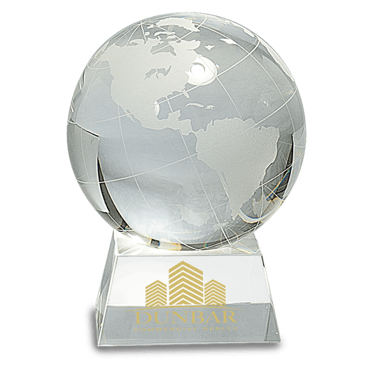 5 1/2" Crystal Globe on Base