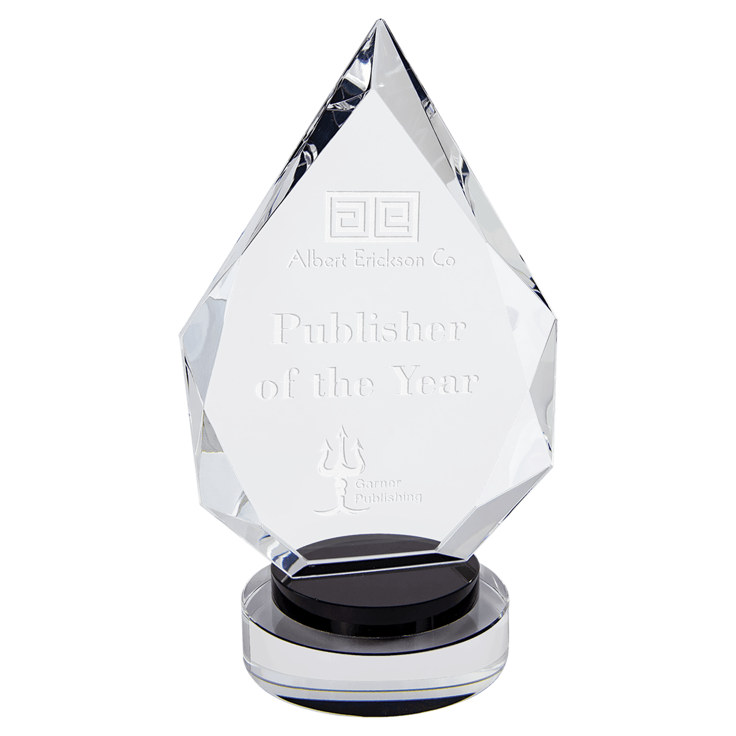 9 1/2" Diamond Crystal on Round Base