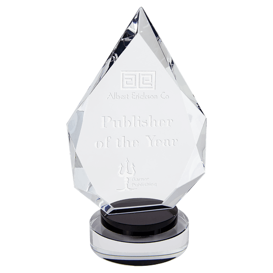 9 1/2" Diamond Crystal on Round Base