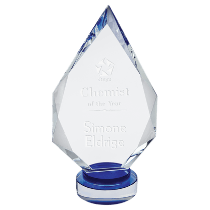 10 1/4" Diamond Crystal on Round Base