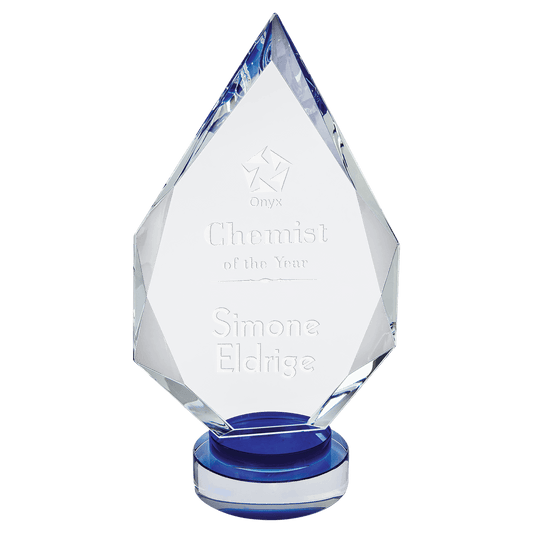 10 1/4" Diamond Crystal on Round Base