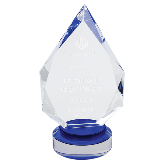 9 1/2" Diamond Crystal on Round Base