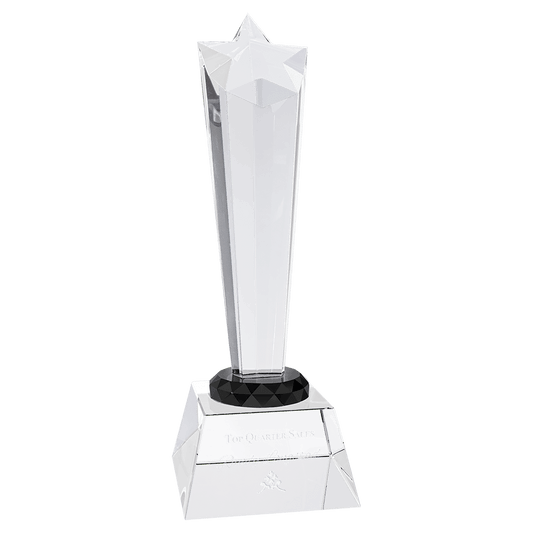 9" Crystal Rising Star with Base