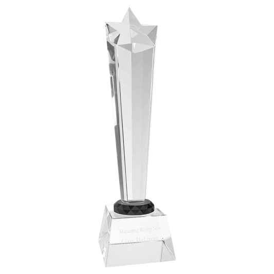 11 3/4" Crystal Rising Star with Base