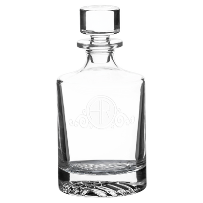 Polar Camel 850 mL Glass Decanter in Black Gift Box (glass) — custom laser engraved — ECHIPMUNK