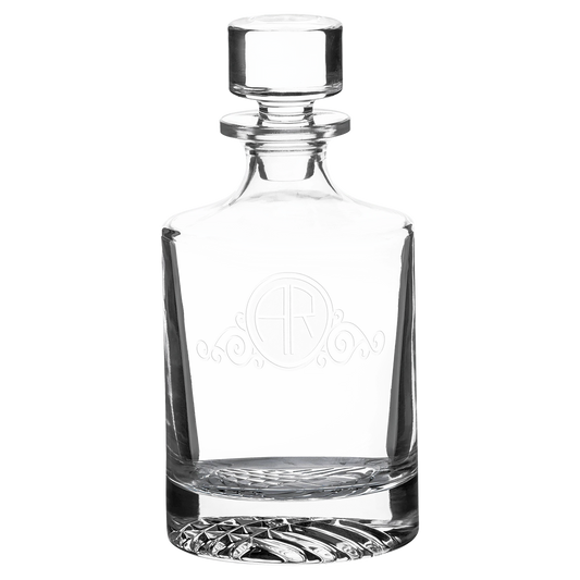 Polar Camel 850 mL Glass Decanter in Black Gift Box (glass) — custom laser engraved — ECHIPMUNK