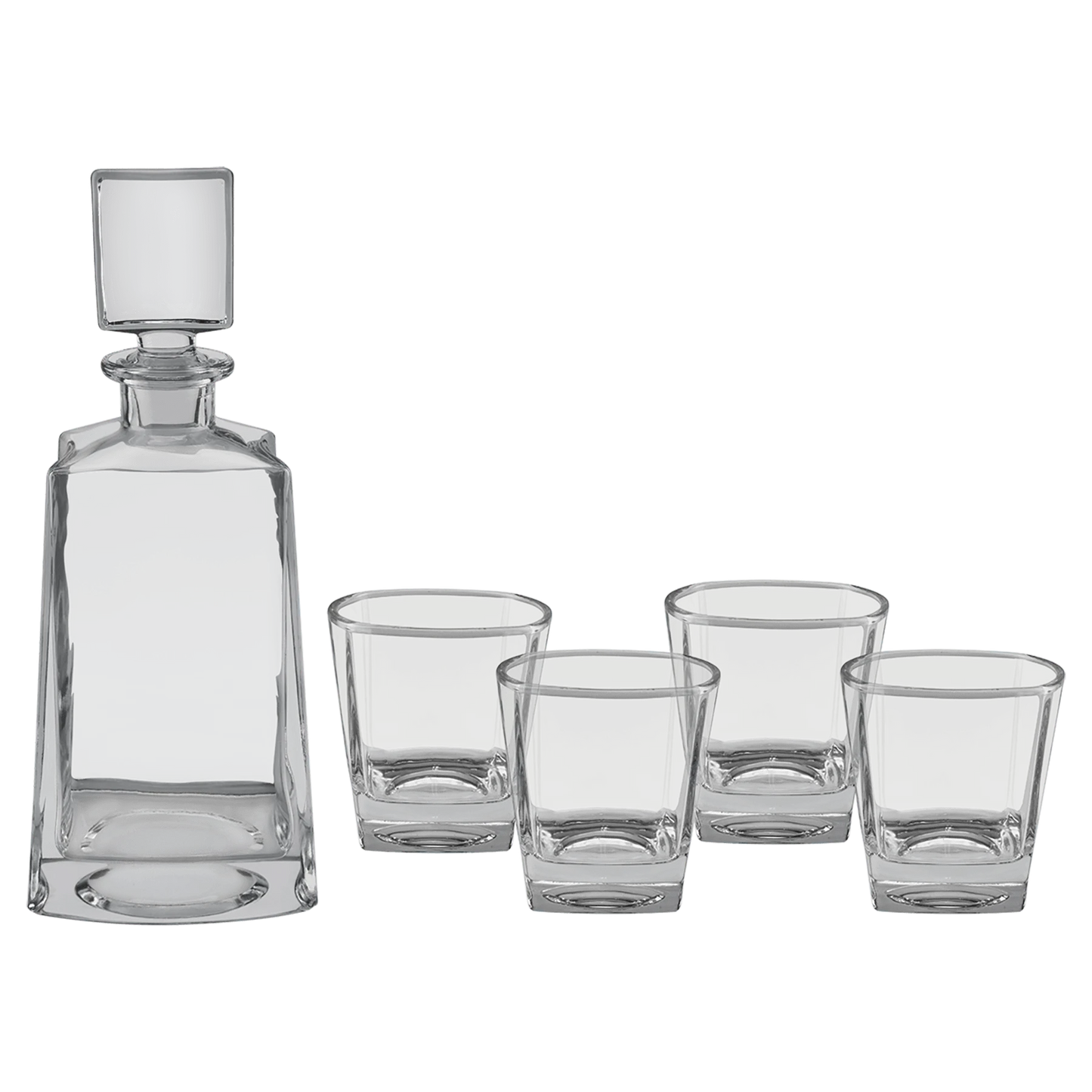 Polar Camel 750 mL 12" Tequila Decanter Set (glass) — custom laser engraved — ECHIPMUNK
