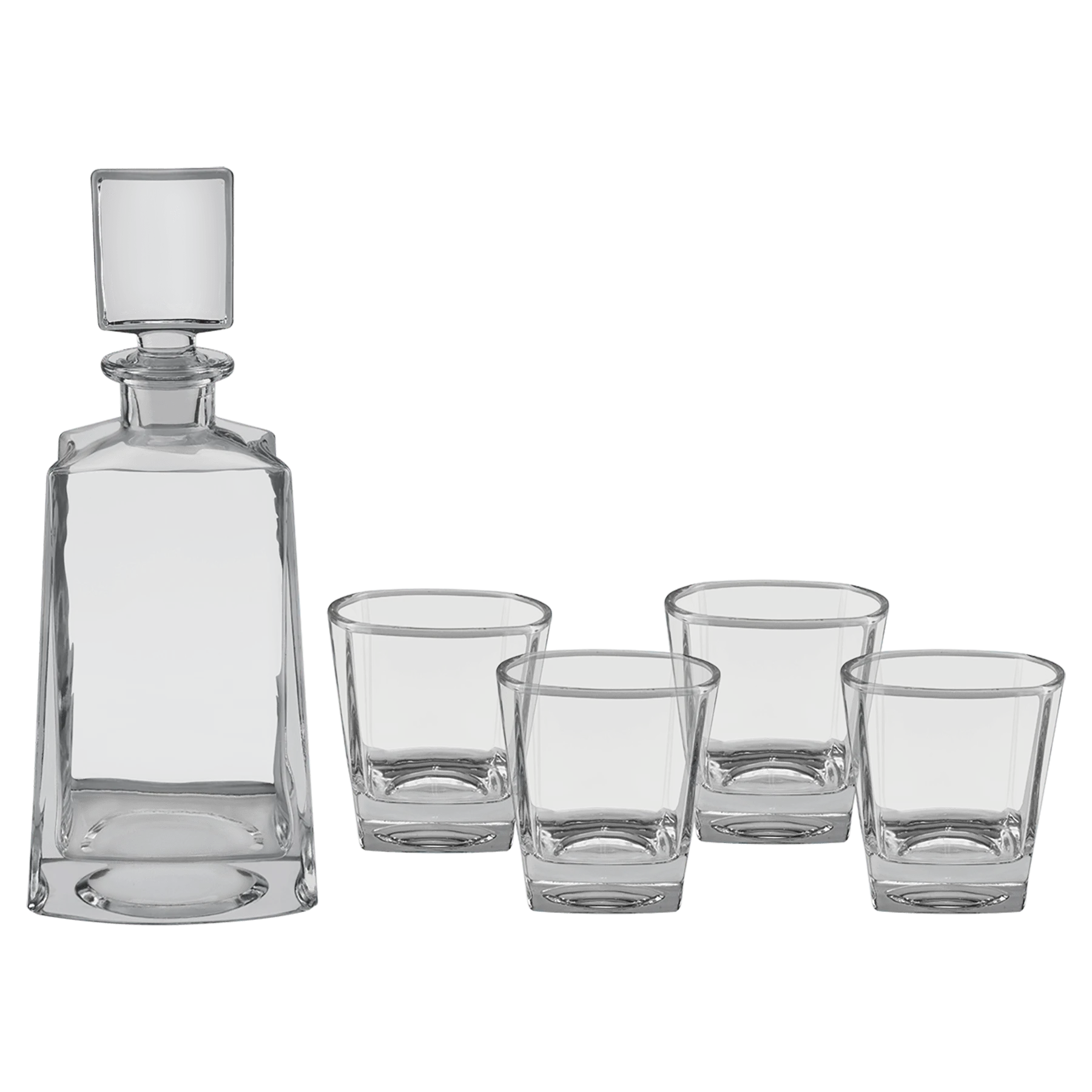 Polar Camel 750 mL 12" Tequila Decanter Set (glass) — custom laser engraved — ECHIPMUNK