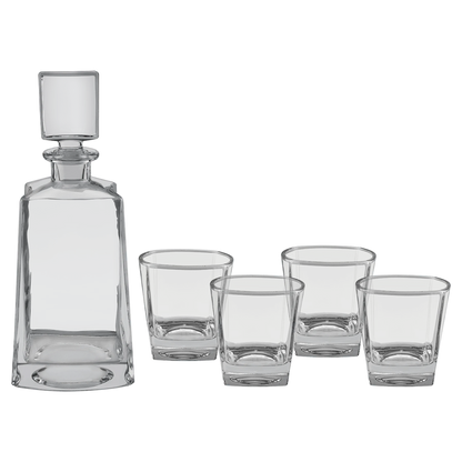 Polar Camel 750 mL 12" Tequila Decanter Set (glass) — custom laser engraved — ECHIPMUNK