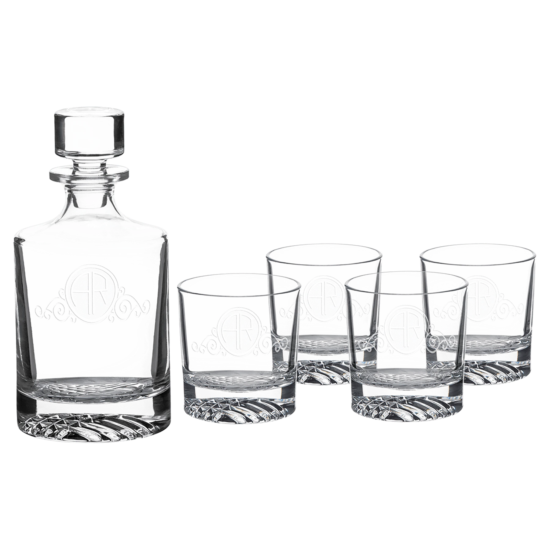 Polar Camel 850 mL Glass Decanter Set (glass) — custom laser engraved — ECHIPMUNK