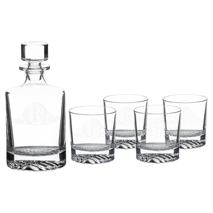 Polar Camel 850 mL Glass Decanter Set (glass) — custom laser engraved — ECHIPMUNK
