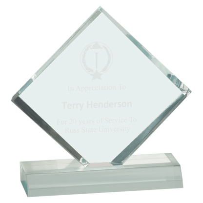 5" x 5" Diamond Jewel Beveled Acrylic Blank