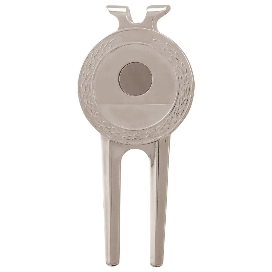 3" × 1.5" Silver Divot Tool Replacement for GFT206 (metal) — custom laser engraved — ECHIPMUNK
