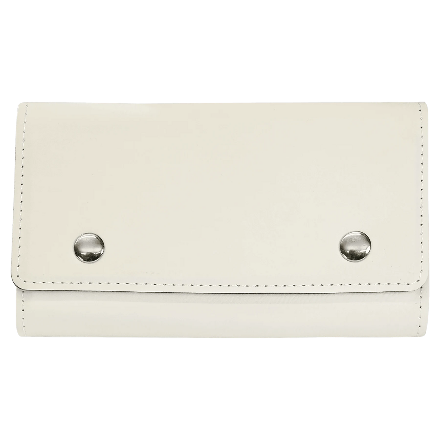 White Card & Dice Set (faux leather) — custom laser engraved — ECHIPMUNK