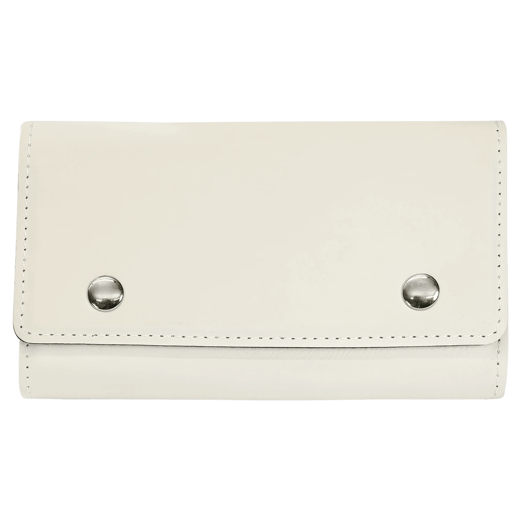 White Card & Dice Set (faux leather) — custom laser engraved — ECHIPMUNK
