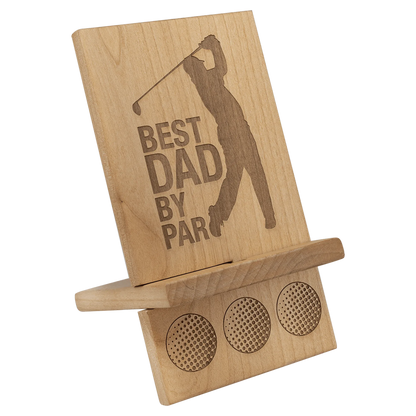 4.5" × 8" Red Alder Cell Phone/IPad Easel (red alder) — custom laser engraved — ECHIPMUNK