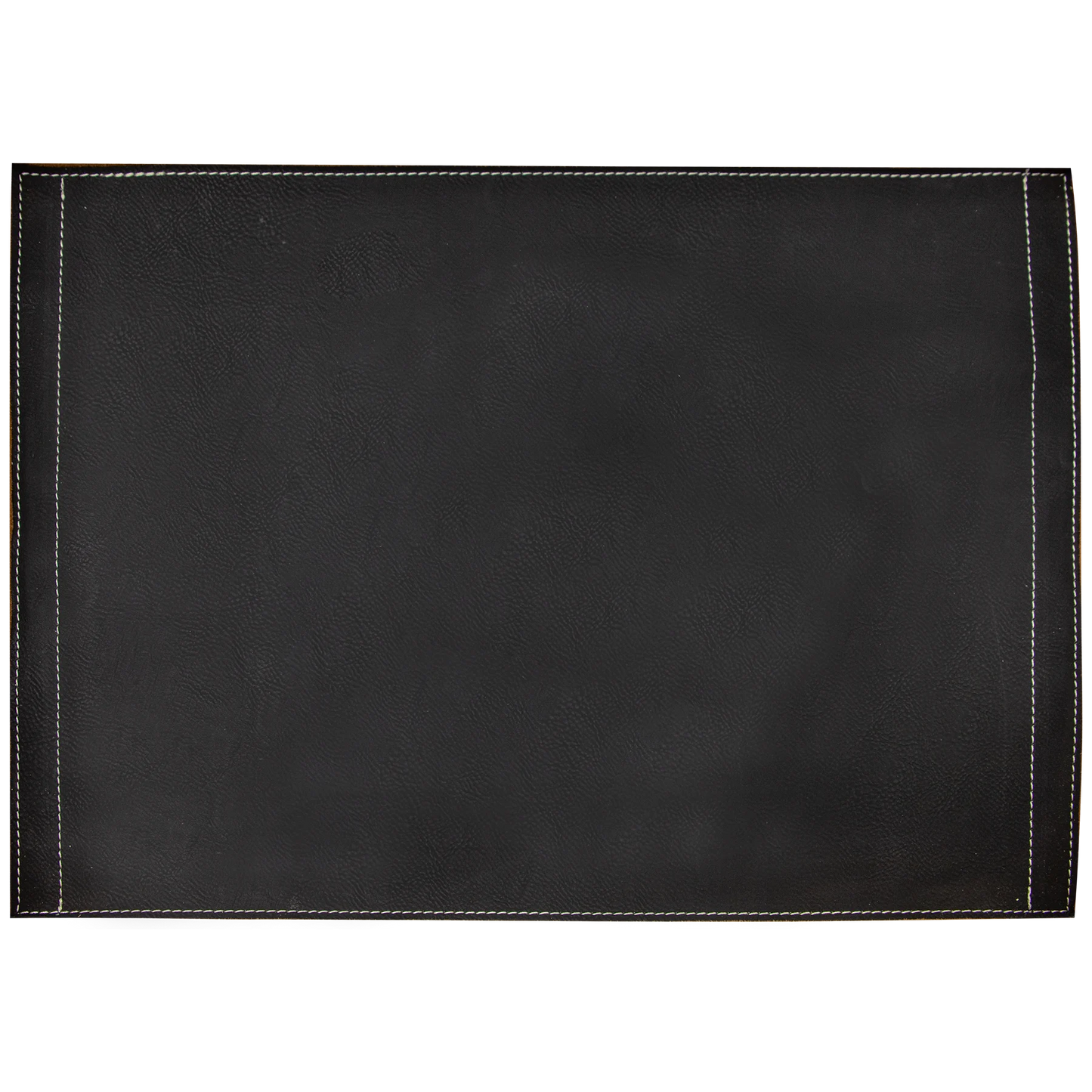 16" × 12" Black/Gold Insert for Serving Tray (mdf & faux leather) — custom laser engraved — ECHIPMUNK