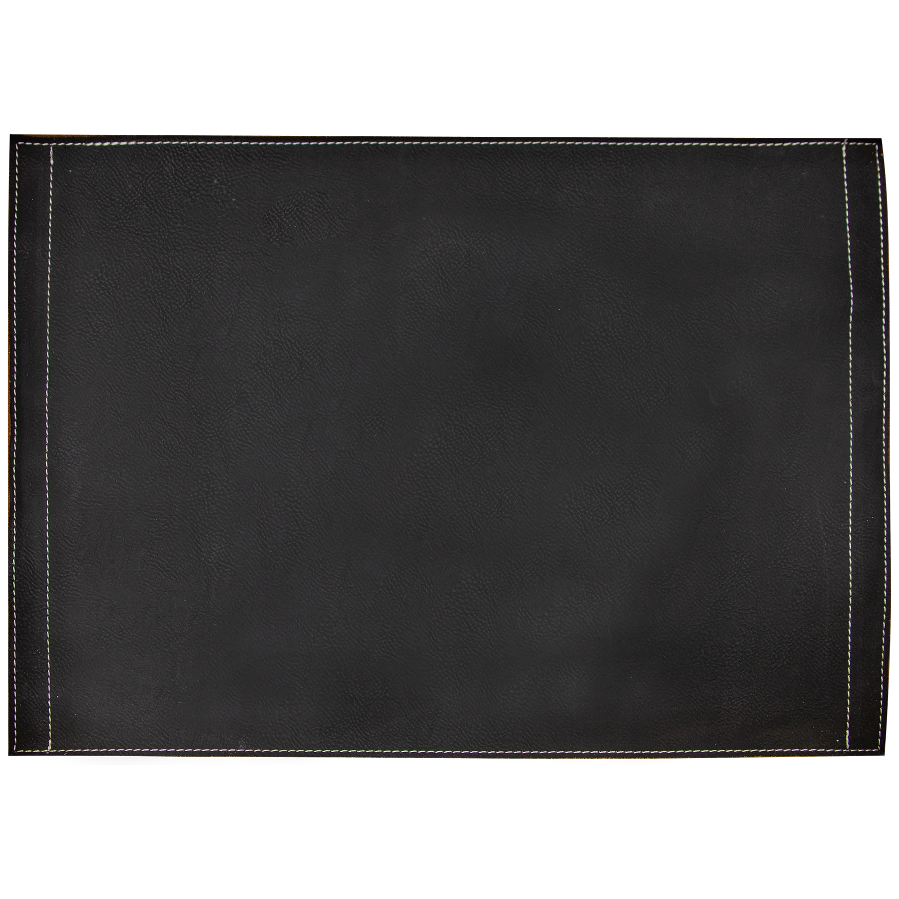 16" × 12" Black/Gold Insert for Serving Tray (mdf & faux leather) — custom laser engraved — ECHIPMUNK