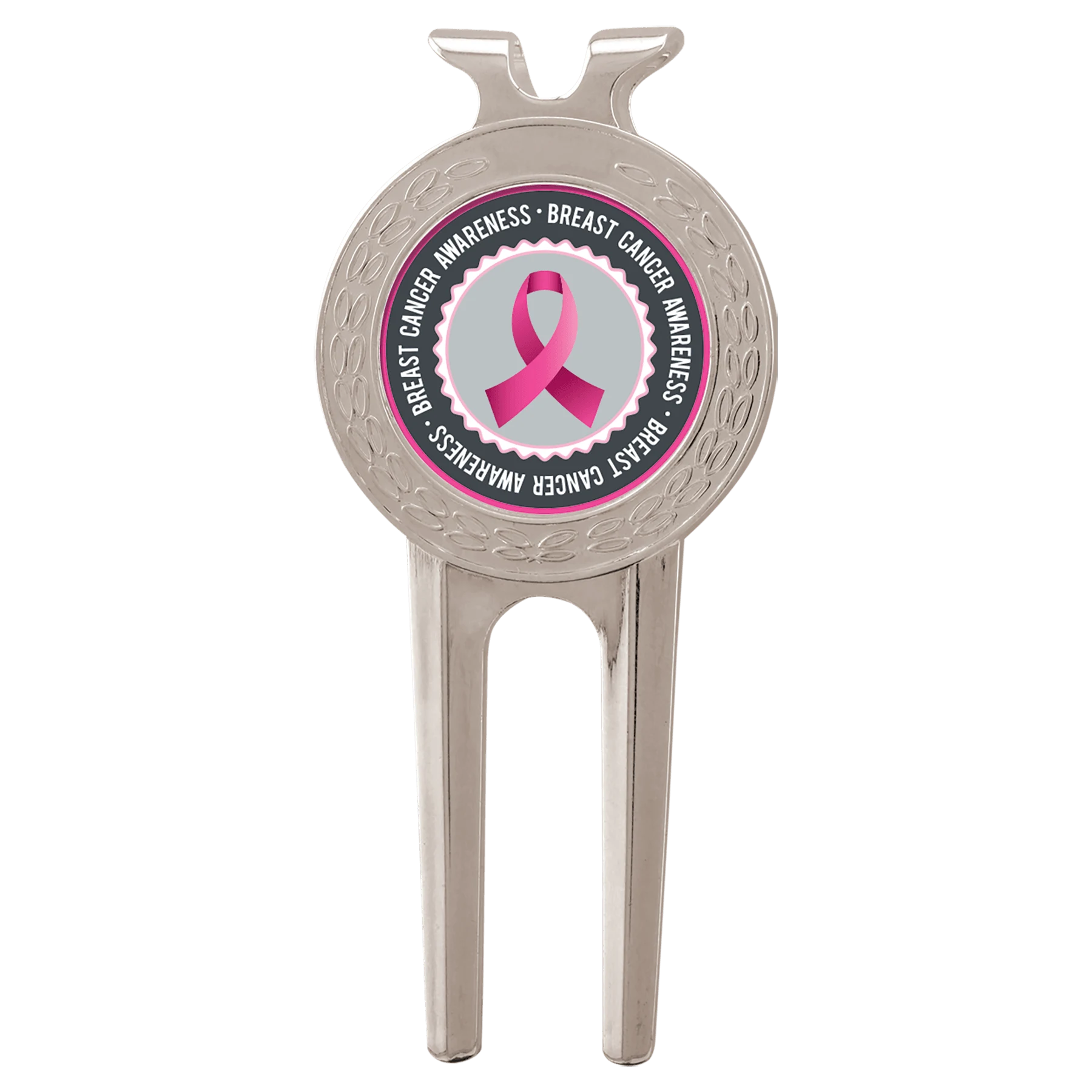 1.5" × 3" Silver Divot Tool with Insert — custom laser engraved — ECHIPMUNK