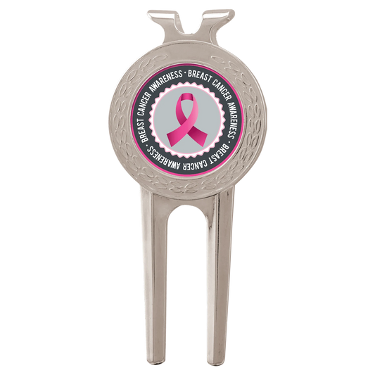 1.5" × 3" Silver Divot Tool with Insert — custom laser engraved — ECHIPMUNK