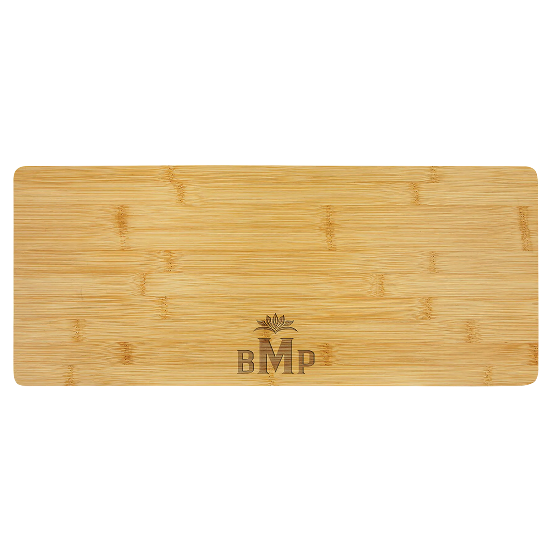 19.75" × 8" Bamboo Charcuterie Board/Cutting Board (bamboo) — custom laser engraved — ECHIPMUNK