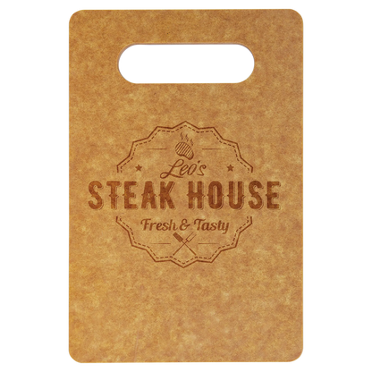 9" × 6" Eco Cutting Board (richlite) — custom laser engraved — ECHIPMUNK