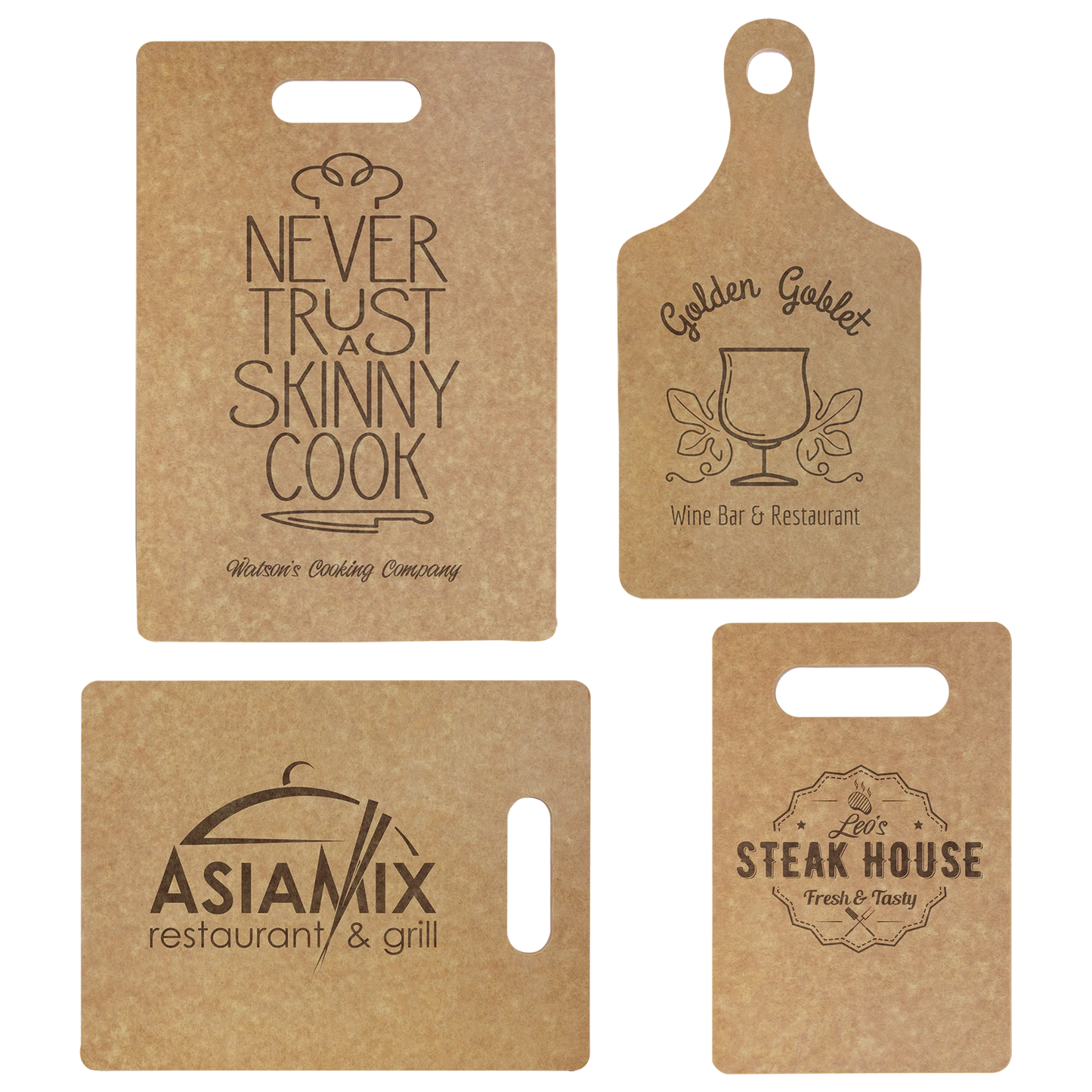 Eco Cutting Board (richlite) — custom laser engraved — ECHIPMUNK