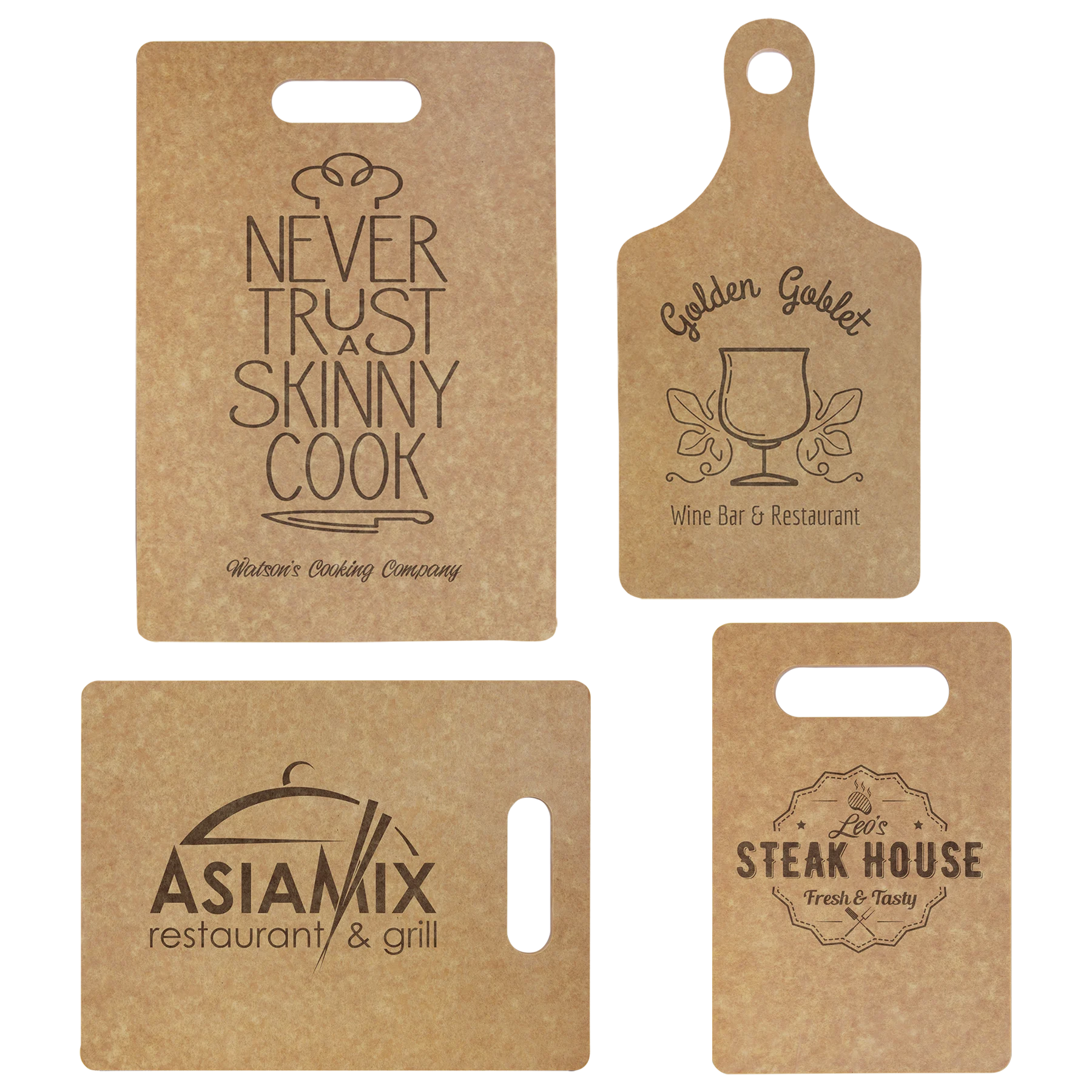 Eco Cutting Board (richlite) — custom laser engraved — ECHIPMUNK