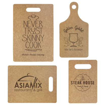 Eco Cutting Board (richlite) — custom laser engraved — ECHIPMUNK