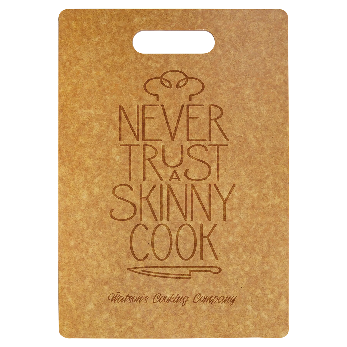 13.75" × 9.75" Eco Cutting Board (richlite) — custom laser engraved — ECHIPMUNK