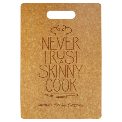 13.75" × 9.75" Eco Cutting Board (richlite) — custom laser engraved — ECHIPMUNK