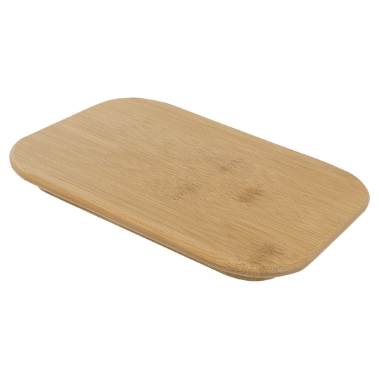 Replacement Bamboo Lid for 21 oz. Glass Container (glass & bamboo) — custom laser engraved — ECHIPMUNK