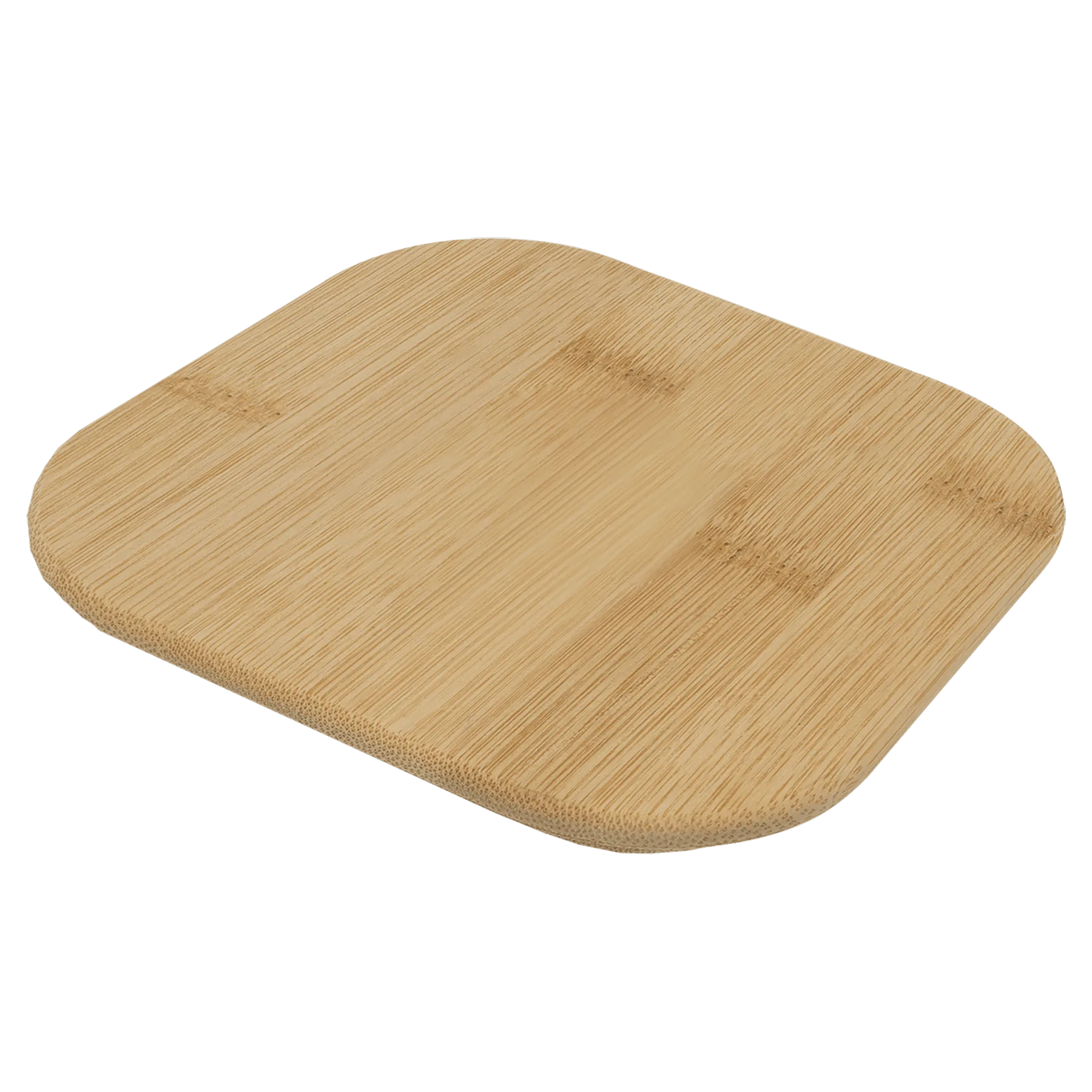 Replacement Bamboo Lid for 18 oz. Glass Container (glass & bamboo) — custom laser engraved — ECHIPMUNK
