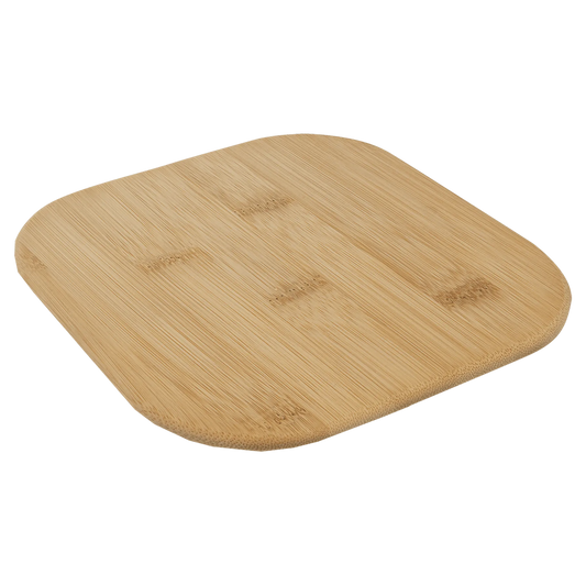 Replacement Bamboo Lid for 27 oz. Glass Container (glass & bamboo) — custom laser engraved — ECHIPMUNK